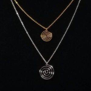 Women Stainless Steel Double Necklace Jewerly